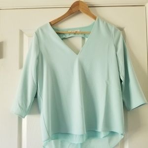 C & E mint green top sz.S